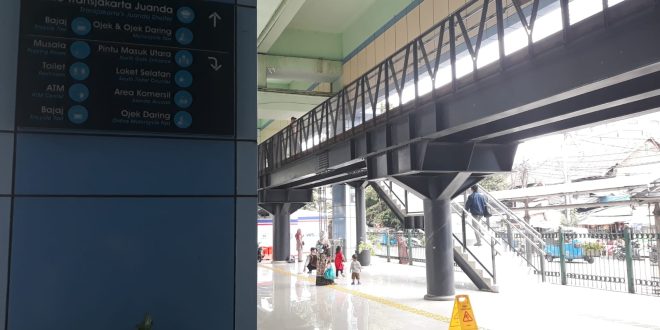 Asyik, Jadi Sudah Jembatan Penghubung Stasiun Juanda-Halte Busway